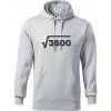 Narodeniny odmocniny 60 - Mikina pánska Cape s kapucňou - XL ( Svetlosivý melír )