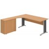 OFFICE PRO s.r.o. HOBIS kancelársky stôl pracovný, zostava pravá - CE 1800 HR P, buk