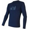 SENSOR MERINO DF CAMP pánske tričko s dlhým rukávom deep blue Veľkosť: XXL