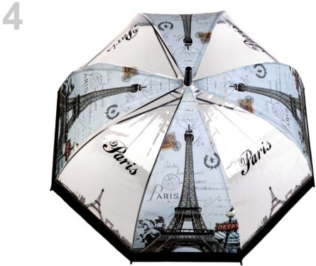 Paríž dámský deštník průhledný černý od 12,08 € - Heureka.sk
