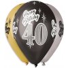 Nafukovacie balóniky 30 cm Happy Birthday „40“ mix farieb