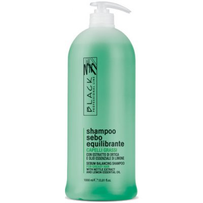 Black Sebo Control Shampoo 1000ml - Šampón pre mastný vlas