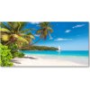 Foto obraz sklo tvrzené tropická pláž 100x50 cm