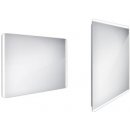 Nimco Zrkadlá - Koupelnové podsvícené LED 1000 x 700 mm, zaoblené, aluminium ZP 17004