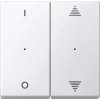 Kryt pre modul tlačidlový 2diel. pikt.1/0-šíp. biela Merten KNX SysM (Schneider)