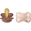BIBS Supreme Natural Rubber Size 1: 0+ months cumlík Woodchuck / Blush 2 ks