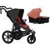 TFK ProA 2v1 Anthracite with Red Higlights Combi carrycot + Seat unit Hlboká vanička Salmon