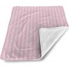 Sablio Detská deka pre bábätko Růžové pruhy - 90x120 cm