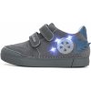 D.D.STEP LED svietiace kožené topánky S068 oheň - grey Veľkosť-obuvi: 25