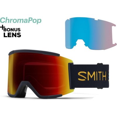 Snowboardové okuliare Smith Squad XL midnight slash |cp sun red mirror+cp storm rose flash 24 - Odosielame do 24 hodín