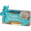 DoggyeBag ručne vyrábaný psí keks – Birthday Bone, modrá