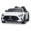 Beneo Mașinuță electrică de jucărie Mercedes GT63 AMG 24V cu tracțiune 4x4, alb, cu două locuri, scaun șofer reglabil, roți EVA moi, telecomandă 2,4 GHz, USB/Bluetooth, motoare 200W, suspensie, bateri