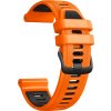 PROTEMIO 112656 SPORTY Vymeniteľný silikónový remienok Garmin Forerunner 965 oranžový