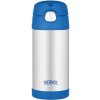 Thermos Detská termoska so slamkou 355 ml Modrá