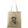 Cyklo kostra - Taška bavlnená - 42 x 38 cm ( Naturalna )