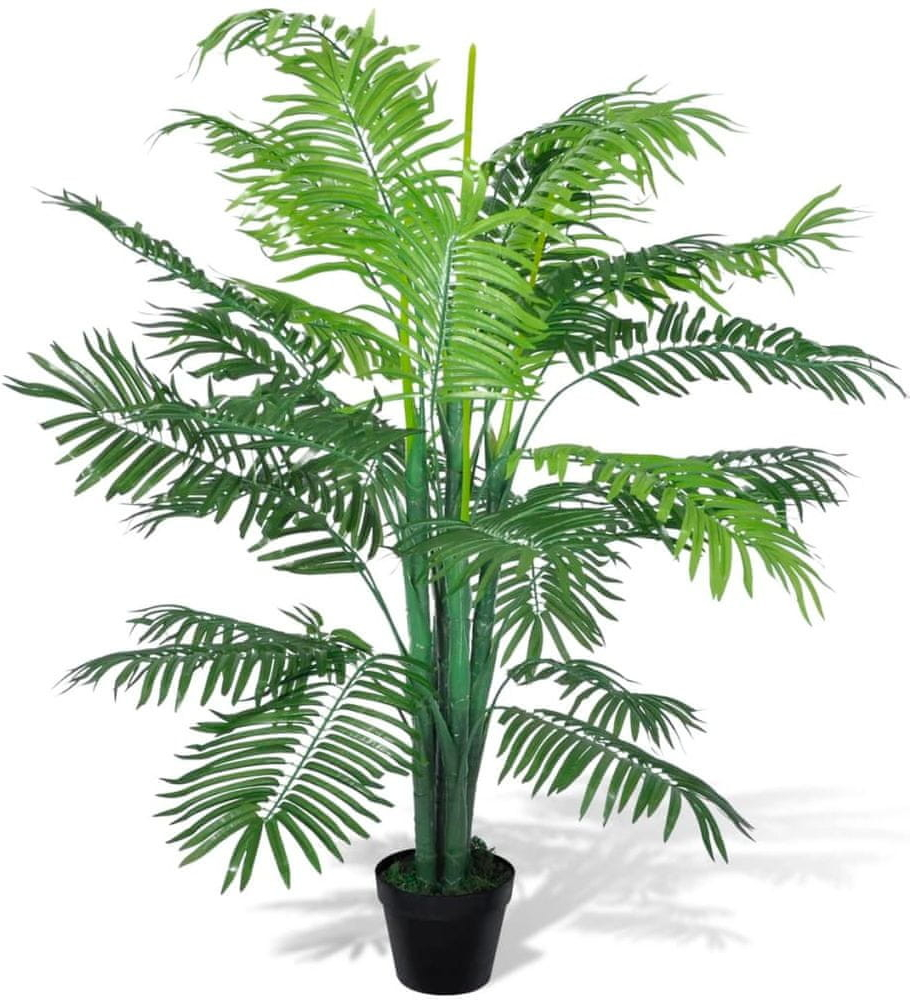 Vidaxl Umelá palma v črepníku, 130 cm