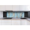 DIMEX | Dibond doska za kuchynskú linku | DBW-18060-290 Staré modré lamely | 180 x 60 cm + Dibond obkladová doska Dimex do kuchyne Staré modré lamely v rozmere 180 x 60 cm