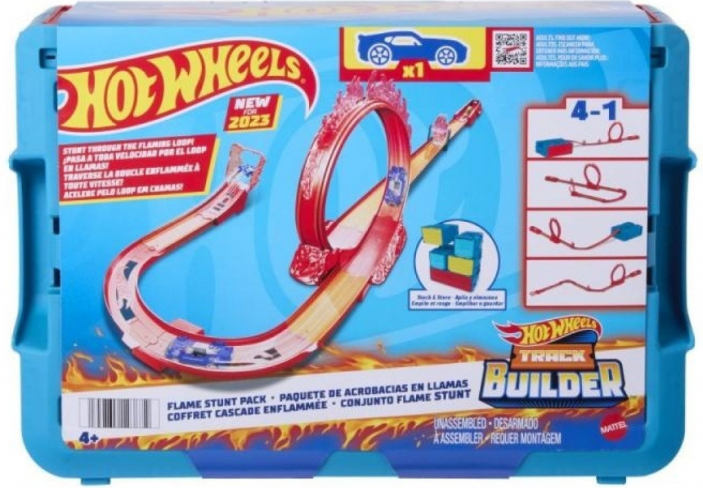 Mattel Hot Wheels Track Builder Ohnivá dráha HMC04