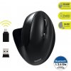 PORT CONNECT ERGONOMIC RECHARGEABLE bezdrátová ergonomická myš, 2,4 Ghz & Bluetooth®, USB-A/C, čern 3567042030176