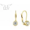 Lillian Vassago Zlaté klasické náušnice so zirkónom LLV06-GER027