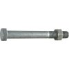 Šroub oc.konstr. Srubena, část.závit EN15048-1 8.8U M24x110, ocel žárový pozink (5 ks)