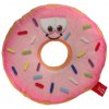 Dog Fantasy Hračka donut s tvárou ružový 12cm