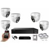MS AI hybrid Light IP 5 kamerový set so switchom 5 Mpix WDome (6141K5B) (Monitorrs Security)