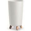 Kvetináč plast biely, sivý Prosperplast 36,5 cm x 19,5 x 36,5 cm
