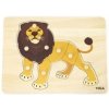 Viga Drevené Montessori puzzle - lev