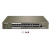 Tenda TEF1126P-24-250W PoE AF / AT switch - 24x PoE 100 Mb/s + 2x Uplink 1Gb/s RJ45/SFP, PoE+ 225W TEF1126P-24-250W