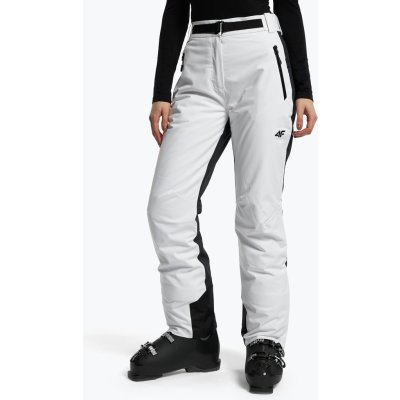 4F dámske lyžiarske nohavice H4Z22-SPDN006 bielo-čierne
