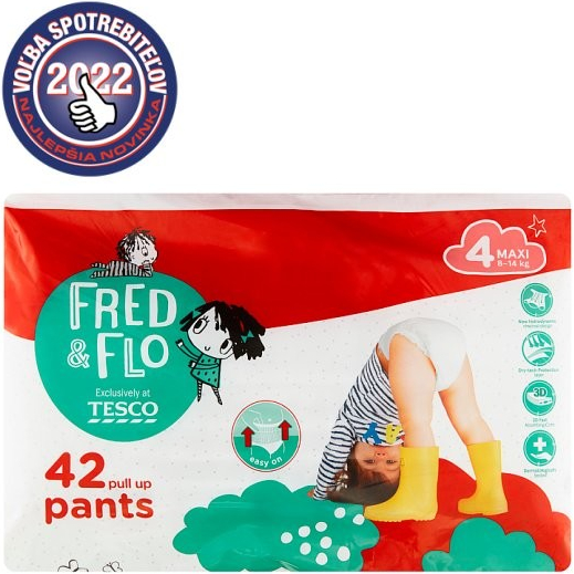 Tesco Fred & Flo Plienkové nohavičky 4 Maxi 42 ks od 11,49 € - Heureka.sk