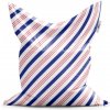 Sablio Sedací vak Modročervené pruhy 150x100 cm