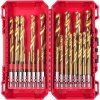Vrtáky do kovu Milwaukee SHOCKWAVE HSS-G TiN Red Hex Set - 25 dielov