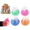 Teddies Loptička antistresový mačkací sliz 6cm 4 farby v sieťke v sáčku