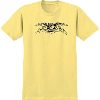 Antihero Basic Eagle pánske tričko s krátkym rukávom banana black