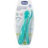 Chicco Mäkká silikónová lyžička, modrá, 2ks