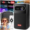 PROJEKTOR DLP LED 4K FULLHD WiFi GOOGLE TV AUTOFOCUS BATÉRIA + PUZDRO