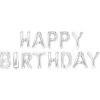 Fóliový nápis „HAPPY BIRTHDAY“ – strieborný, 13 písmen, 40 cm PartyPal (Štýlový fóliový nápis „HAPPY BIRTHDAY“ v elegantnej čiernej farbe je dokonalou dekoráciou pre každú narodeninovú oslavu.)