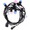 Reťaz svietiaca WHITE/PINK/BLUE 10ks 12m 230V IP65 2W LIGHT GARLAND SET ML15781