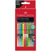 FABER-CASTELL trojhranné akvarelové farbičky - Colour GRIP - pastelové + neónové - 12 farieb
