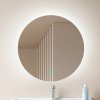 Zrkadlo Lucande LED Celestiel, okrúhle, vyhrievané, CCT, Ø 60 cm - 10020355