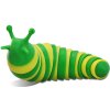Antistresový kĺbový slimák Finger slug - malý Farba: biela-modrá