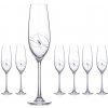 Diamante poháre na šampanské Atlantis s kryštálmi Swarovski 260 ml 6KS Epitome
