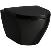 LAUFEN Moderna S závesné WC Silent Flush s hlbokým splachovaním, 360 x 560 mm, lesklá čierna, H8215410200001