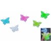 Samolepky na stenu - motýle, 6 kusov, svietiace v tme