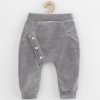 Dojčenské semiškové tepláčky New Baby Suede clothes sivá - 68 (4-6m)