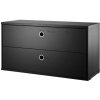 String Komoda String Chest With Drawers 78 x 30, black ash