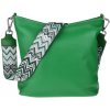 NovaKabelka.sk Amalia Verde II kožená talianska crossbody kabelka zelená