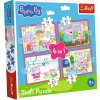 TREFL Puzzle 4v1 Peppa Pig - Peppa miluje dobrodružstvá